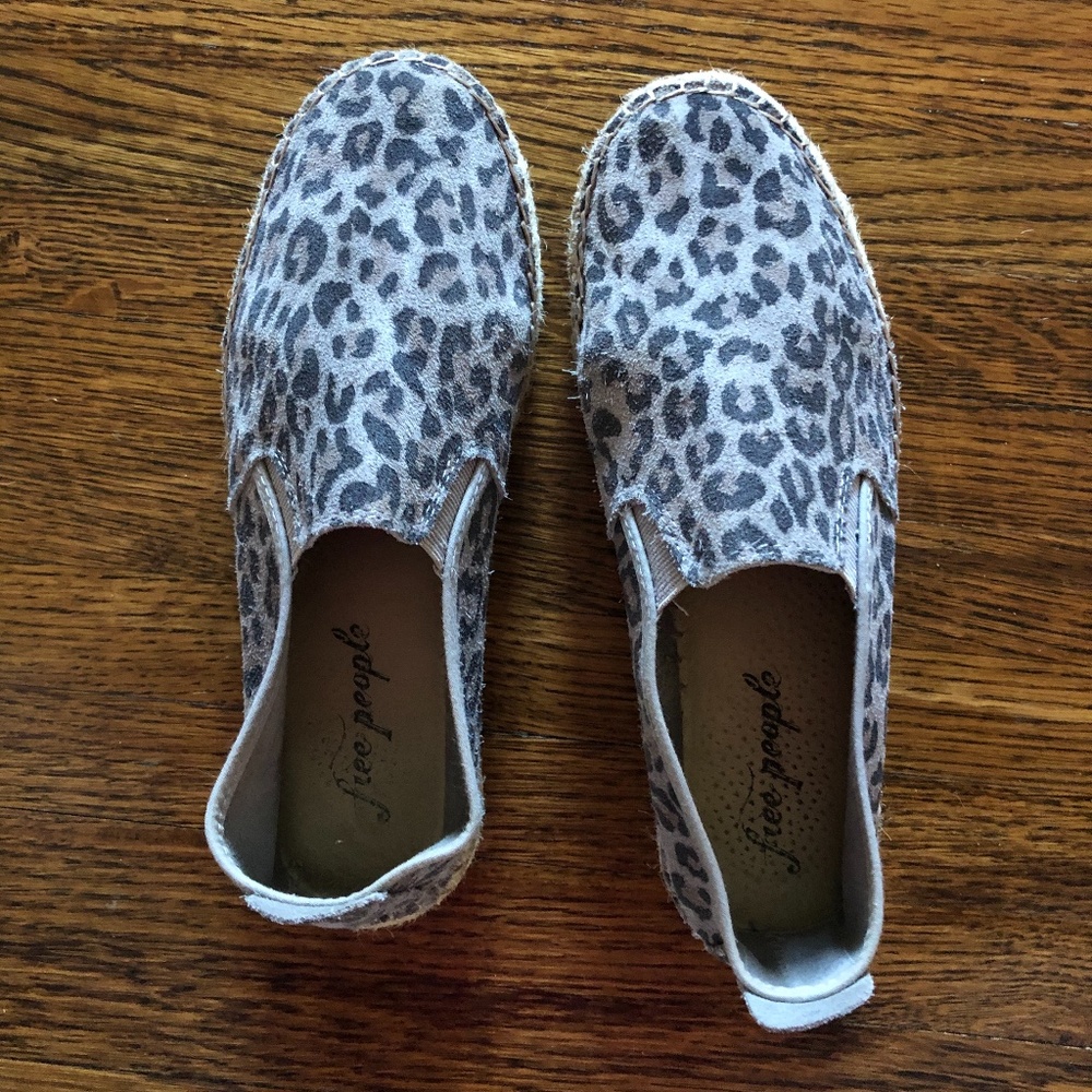 Free People leopard espadrilles